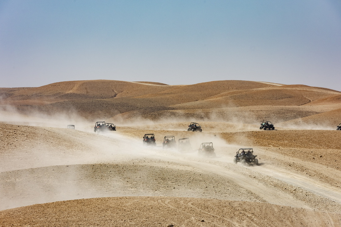 Elegant Moroccan bedroom with a four-poster bed, dark wood paneling, and sophisticated decor, warm and intimate
