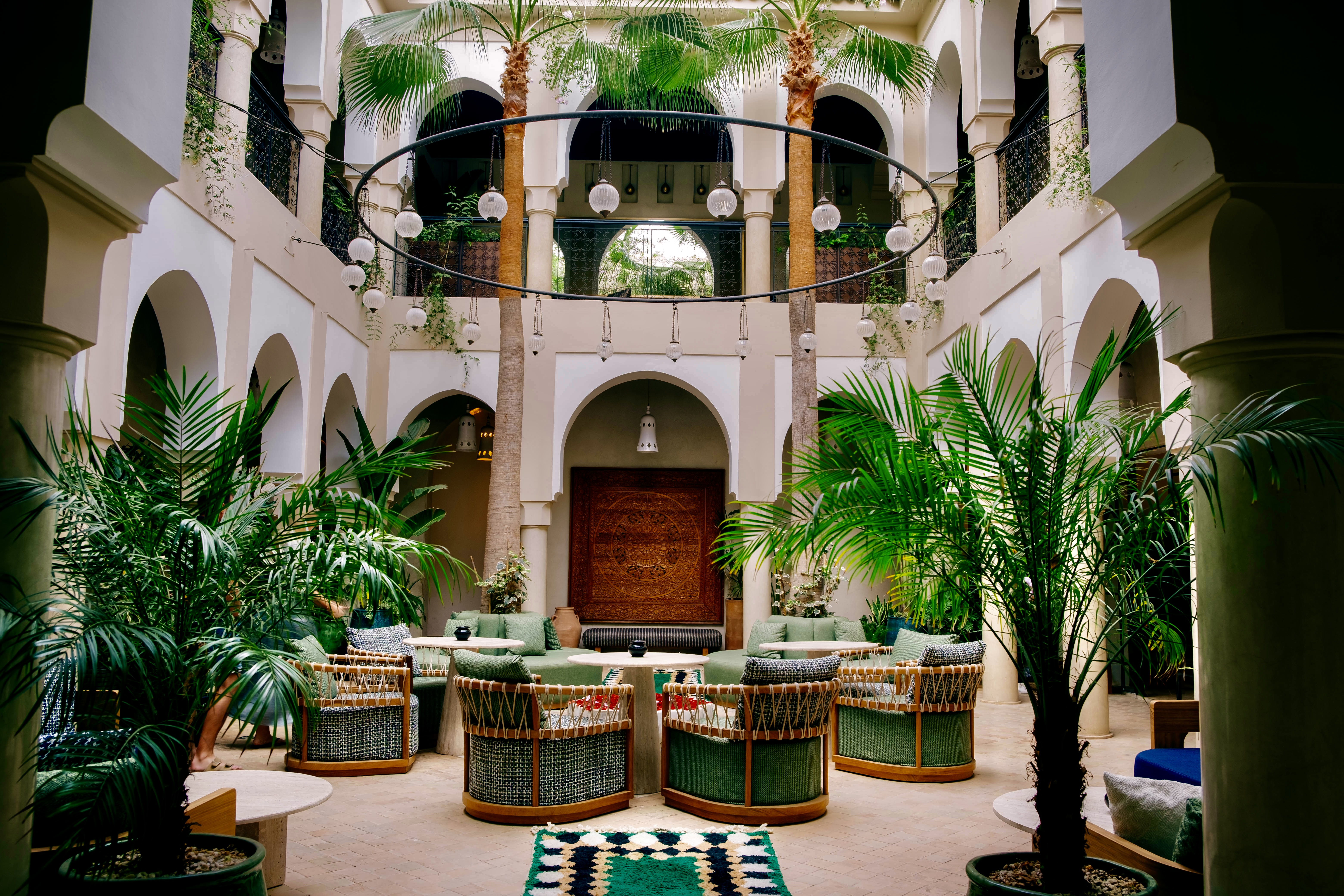 Elegant Moroccan Riad interior