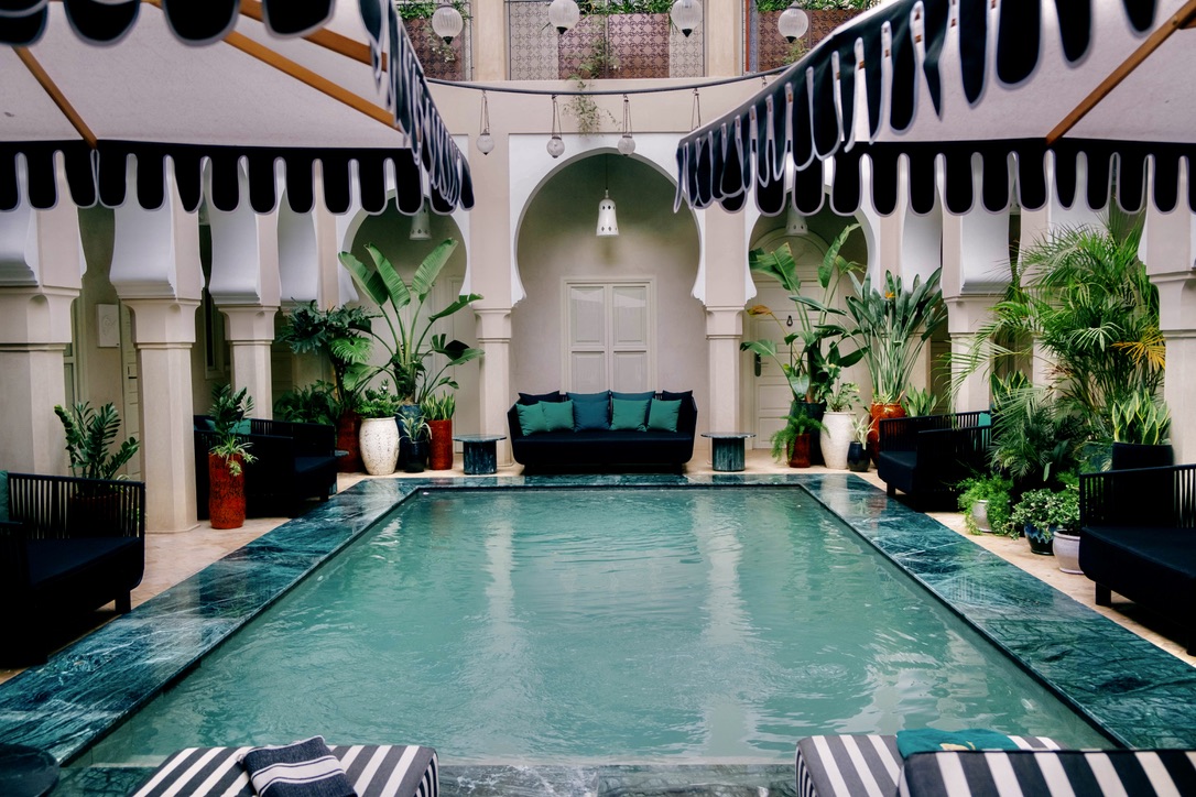 Luxurious hotel room